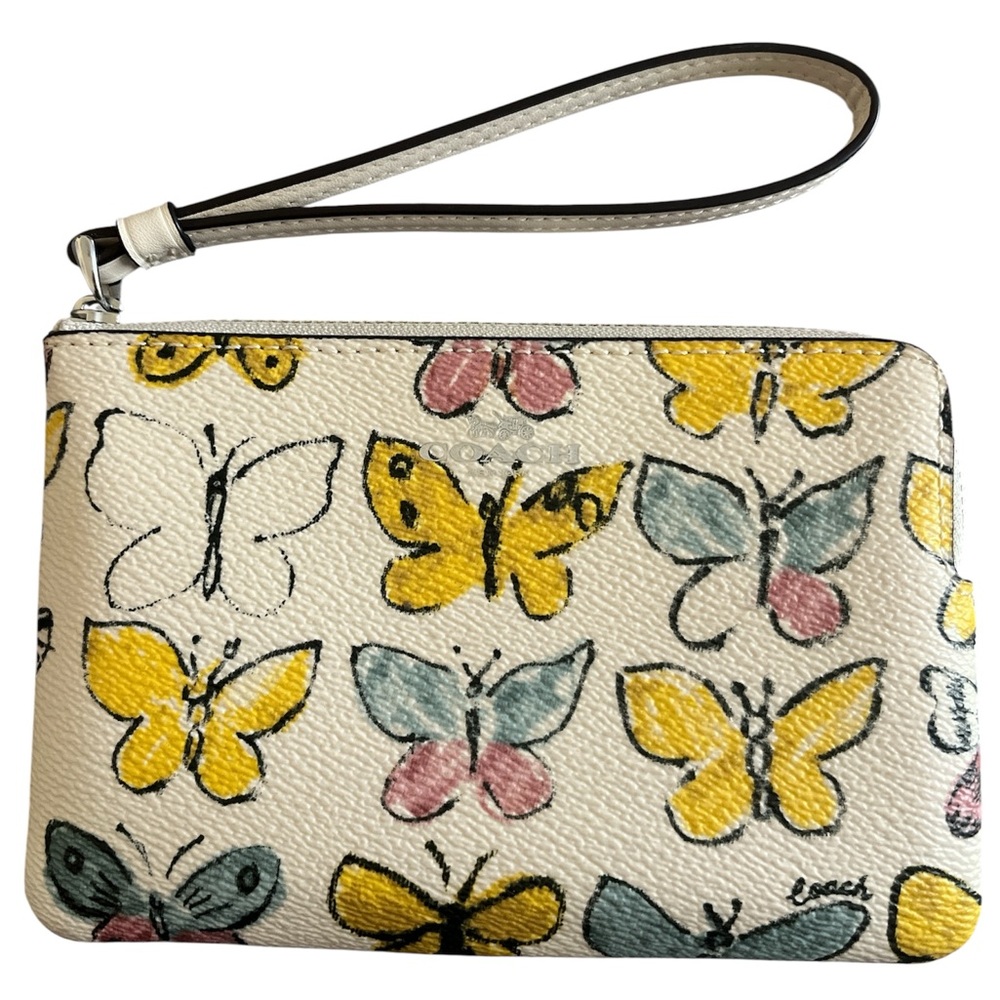 Coach Multicolor Butterfly Wristlet - NWOT